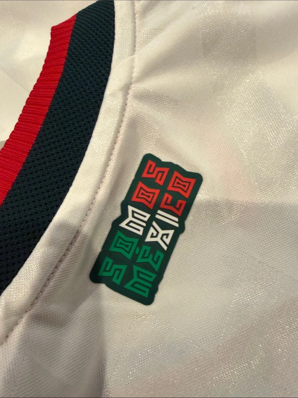 Authentic adidas White Mexico National Team Football Jersey with GreenRed Trim